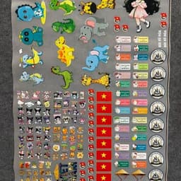 [In Theo Yêu Cầu] Hình In PET Chuyển Nhiệt Theo Yêu Cầu, In Hình Ủi Nhiệt In Theo Mét, Decal Logo Ép Quần Áo 6
