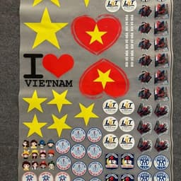 [In Theo Yêu Cầu] Hình In PET Chuyển Nhiệt Theo Yêu Cầu, In Hình Ủi Nhiệt In Theo Mét, Decal Logo Ép Quần Áo 7