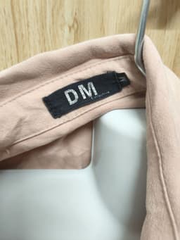 [2hand] Đầm nỉ nhung hồng dáng babydoll mặc như khoác được cúc ẩn size S 7