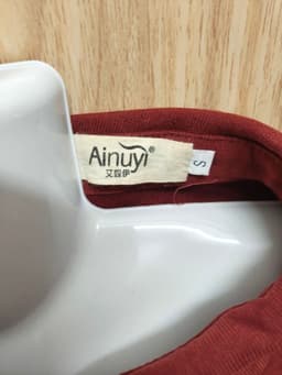 [2hand] Đầm nỉ nhung tăm đỏ rượu eo chun size S 5