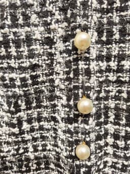 [2hand] Đầm dạ tweed 2 dây đính ngọc kéo khoá sau có lớp lót size S 2