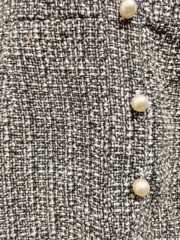[2hand] Đầm dạ tweed 2 dây đính ngọc kéo khoá sau size L XL 4