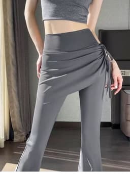 (Hàng sẵn) Quần kèm tà mặc tập yoga, múa cổ trang, tập gym 2