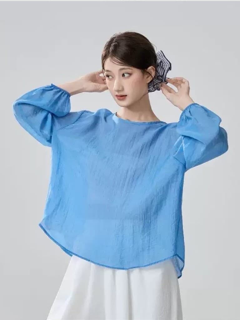 (Hàng sẵn) Áo tập múa cổ trang Áo múa truyền thống (ko kèm áo lót trong)
