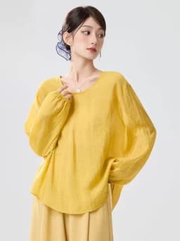 (Hàng sẵn) Áo tập múa cổ trang Áo múa truyền thống (ko kèm áo lót trong) 1