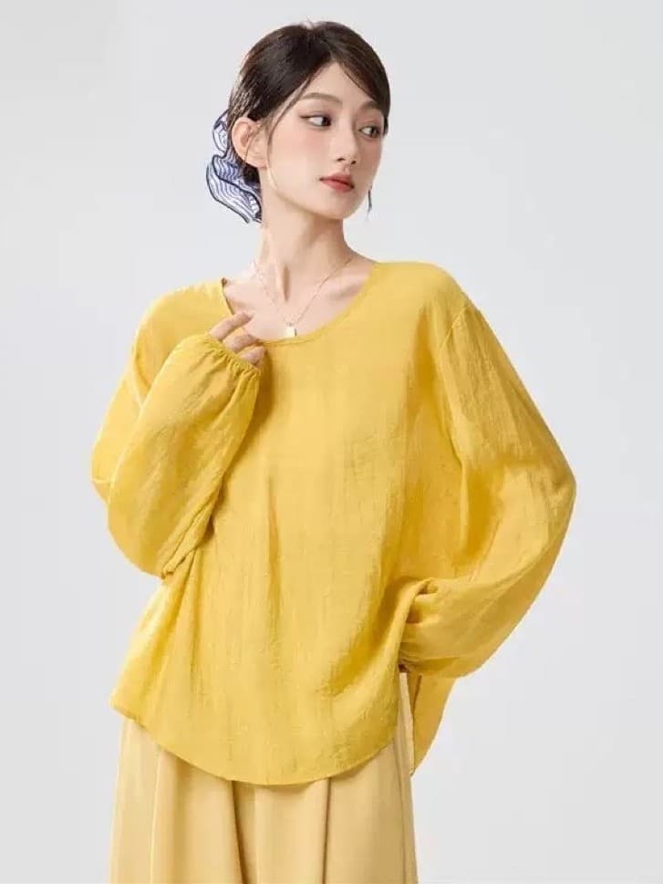 (Hàng sẵn) Áo tập múa cổ trang Áo múa truyền thống (ko kèm áo lót trong)