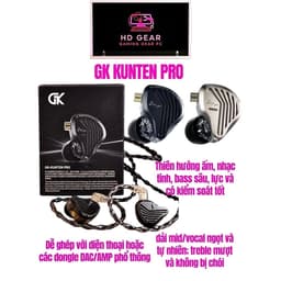 Tai nghe IEM nhét tai GK Kunten Pro | Gaming IEM HiFi | Driver KUN 2 10mm | Jack 3.5mm , Type-C - Hàng Chính Hãng 2