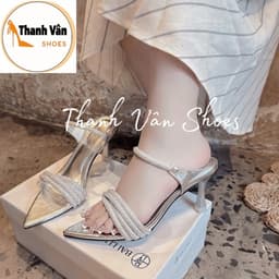 (G0356) Cao gót mũi nhọn dây quai xoàng 3 màu cao 5 phân_Thanh Vân Shoes_ Cao gót/ dép thời trang 2