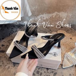 (G0356) Cao gót mũi nhọn dây quai xoàng 3 màu cao 5 phân_Thanh Vân Shoes_ Cao gót/ dép thời trang 7