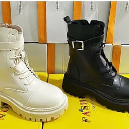 Bốt Ullazang Cổ Cao Martin cá tinh năng động đế 4p 5