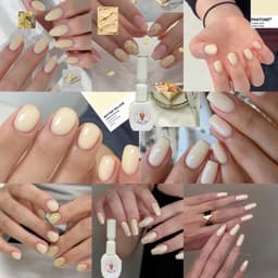 Sơn gel màu vàng bơ (vàng kem nhạt), hãng SORA LAB. 1