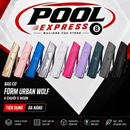 Bao Cơ Bida Form Urban WOLF 4x5 – Túi Đựng Gậy Billiard 9 Lỗ, Chống Trầy, Quai Đeo Vai 1