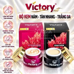 Bộ Kem Victory Cao Cấp Dưỡng Trắng Da, Mờ Nám, Tàn Nhang, Giảm Đỏ Da, Phục Hồi Và Tái Tạo 15g 2
