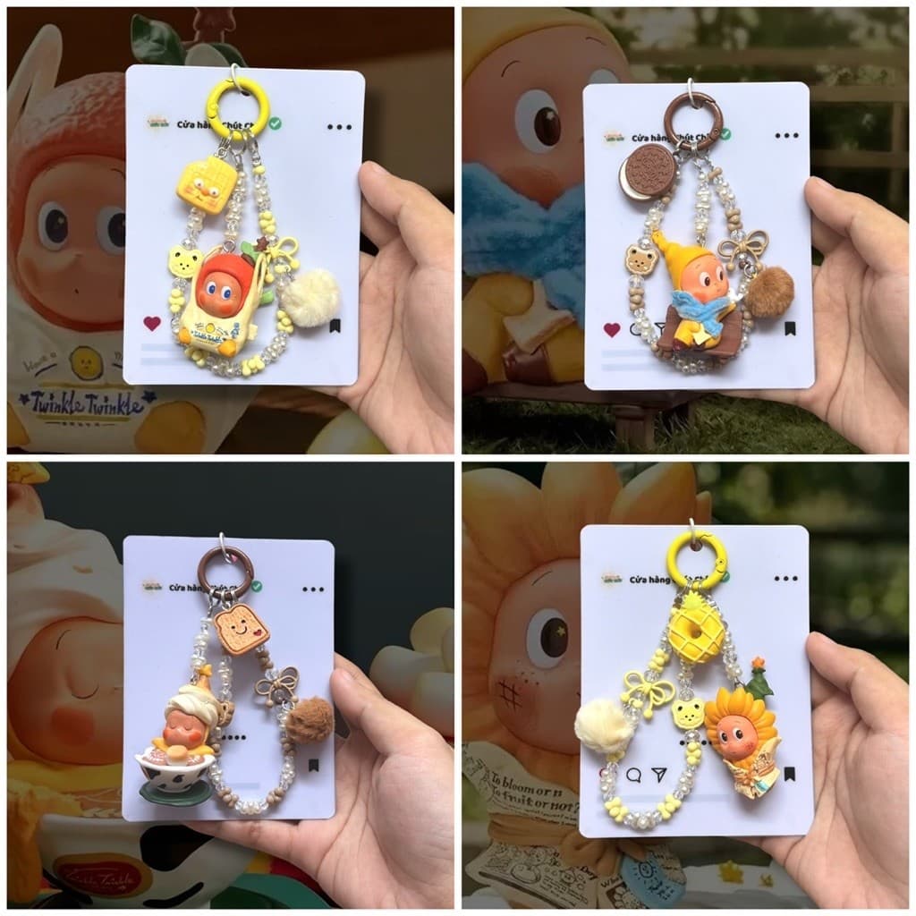 Móc Treo Balo/Túi Xách Twinkle Bằng Hạt Cườm Dễ Thương - Cửa Hàng Chút Chíu