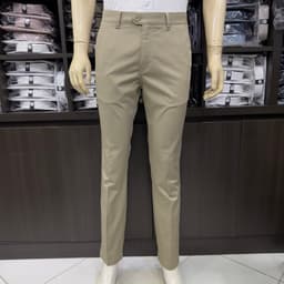 Quần kaki nam Owen màu nâu nhạt regular fit vải renu co giãn chống nhăn bền màu QKR263508 1