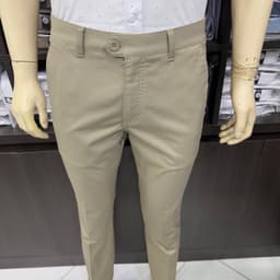 Quần kaki nam Owen màu nâu nhạt regular fit vải renu co giãn chống nhăn bền màu QKR263508 3