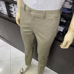 Quần kaki nam Owen màu nâu nhạt regular fit vải renu co giãn chống nhăn bền màu QKR263508 4