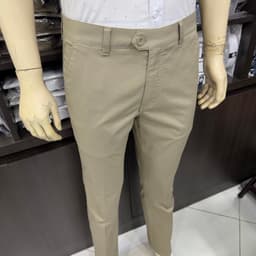 Quần kaki nam Owen màu nâu nhạt regular fit vải renu co giãn chống nhăn bền màu QKR263508 2