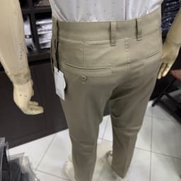 Quần kaki nam Owen màu nâu nhạt regular fit vải renu co giãn chống nhăn bền màu QKR263508 7