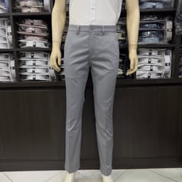 Quần kaki nam Owen màu xám nhạt regular fit vải renu co giãn chống nhăn bền màu QKR263511 5