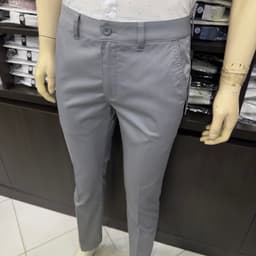 Quần kaki nam Owen màu xám nhạt regular fit vải renu co giãn chống nhăn bền màu QKR263511 4