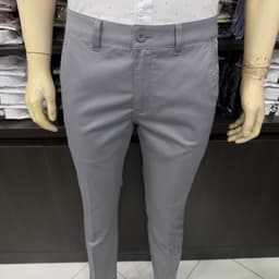 Quần kaki nam Owen màu xám nhạt regular fit vải renu co giãn chống nhăn bền màu QKR263511 3