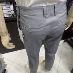 Quần kaki nam Owen màu xám nhạt regular fit vải renu co giãn chống nhăn bền màu QKR263511 7