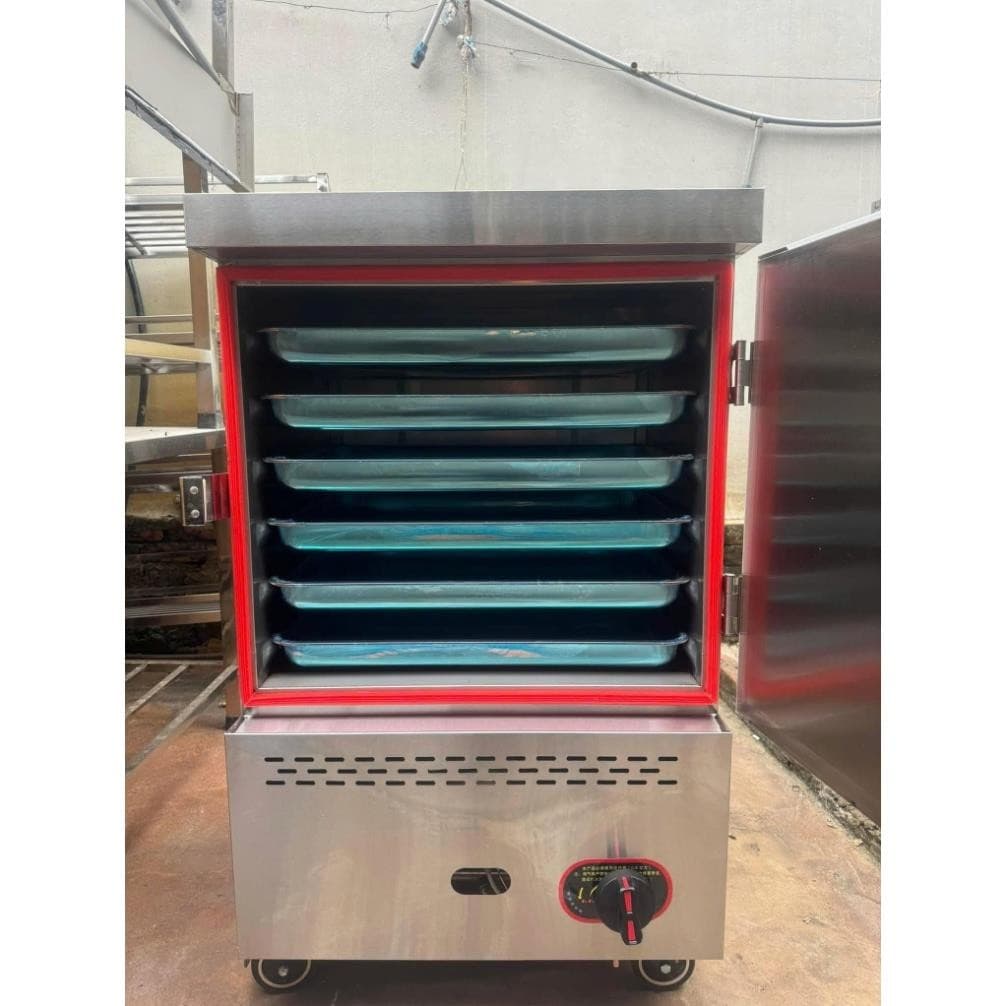 Tủ Cơm Công Nghiệp 4 6 8 10 12 24 Khay Tủ Hấp Đa Năng Giò Chả Xôi Xúc Xích Gà Ủ Muối-Hàng loại 1