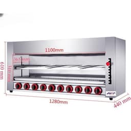 Lò Nướng Salamander 10 Họng– Tăng Gấp Đôi Hiệu Suất Nấu Nướng, Hàng loại 1 - BH 1 năm 7