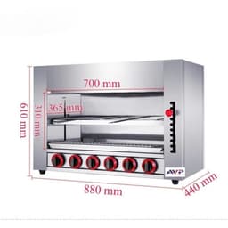Lò nướng salamander 4-6-8-10  họng Nướng Nhanh – Vàng Đều – Tiết Kiệm Gas 4