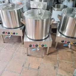 Nồi phở bằng điện 50 lít , nồi hầm xương, Thân nồi inox dày 1ly, Inox 2 lớp cách nhiệt hoàn toàn inox 304 6