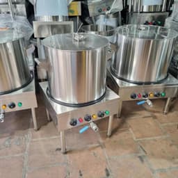 Nồi phở bằng điện 50 lít , nồi hầm xương, Thân nồi inox dày 1ly, Inox 2 lớp cách nhiệt hoàn toàn inox 304 2