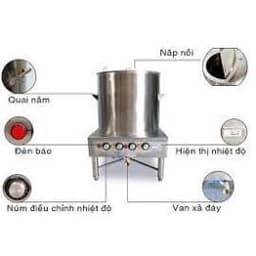 Nồi phở bằng điện 60 lít , nồi hầm xương chính hãng Inox 304 Giá Tốt 3