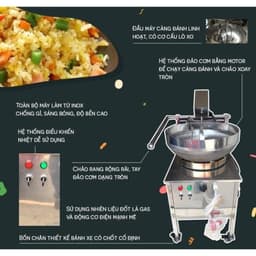 Đầu Tư 1 Lần – Dùng Lâu Dài! Máy Rang Cơm Inox Công Suất Lớn Cho Quán Ăn/ Nhà Hàng 2