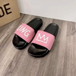 Dép nam nữ chữ king dập nổi dép unisex vương miện. Đế nâng chiều cao 5cm, êm nhẹ, chống trơn trượt không thấm nước. 2