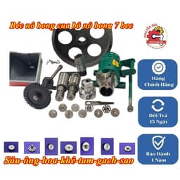 Đầu nổ bỏng gạo 7 péc TQ nổ được 7 loại bỏng, nổ các loại ngũ cốc đậu, ngô dùng điện gia đình/3 pha/ xăng 3