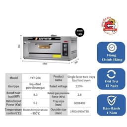 Lò nướng Southstar 1 tầng-2 khay cơ/điện tử - Lò nướng Pizaa, bánh mì, sấy hoa quả - Hoàng loại 1 1