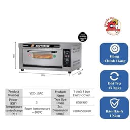 Lò nướng Southstar 1 tầng-2 khay cơ/điện tử - Lò nướng Pizaa, bánh mì, sấy hoa quả - Hoàng loại 1 4