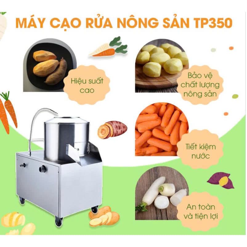 MÁY CẠO VỎ Khoai  tây – Khoai lang – Khoai sọ – Khoai mônTP-450 – GỌT SẠCH, RỬA NHANH