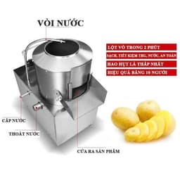 MÁY CẠO VỎ Khoai  tây – Khoai lang – Khoai sọ – Khoai mônTP-450 – GỌT SẠCH, RỬA NHANH 6