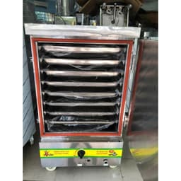 Tủ nấu Cơm Đa Năng 6 Khay Inox 304 – Hàng Việt Nam Dày Dặn Chắc Chắn, Chạy Điện Hoặc Gas - Hẹn Giờ 1
