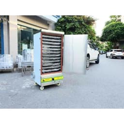 Tủ Hấp Cơm Đa Năng 4 Khay Inox 304 – Hàng Việt Nam Cao Cấp, Chạy Điện/Gas kết hợp hấp hoặc nấu 1