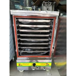 Tủ nấu cơm 8 khay Việt Nam  chất liệu inox  việc hấp giò, chả, thịt, gà, vịt nguyên con, bánh bao... 1