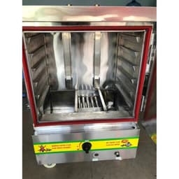 Tủ nấu cơm 8 khay Việt Nam  chất liệu inox  việc hấp giò, chả, thịt, gà, vịt nguyên con, bánh bao... 8