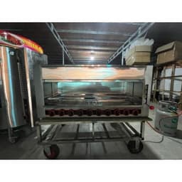Lò nướng công nghiệp SALAMANDER 10 họng gas - Lò nướng không dầu đa năng: thịt, cá, hải sản, rau củ, bánh 3