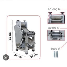 Máy thái bì và lạng bì, máy lạng bì mỏng thái bì 1mm, máy thái lô inox 304 - Hàng loại 1 4