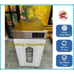 ⭐ Tủ Sấy Thực Phẩm 20 Khay Tròn Xoay Điều Chỉnh Nhiệt 40–90°C, Có Hẹn Giờ Năng Suất 20–25kg/mẻ- kết hợp cơ chế khay xoay 3
