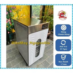 ⭐ Tủ Sấy Thực Phẩm 20 Khay Tròn Xoay Điều Chỉnh Nhiệt 40–90°C, Có Hẹn Giờ Năng Suất 20–25kg/mẻ- kết hợp cơ chế khay xoay 1