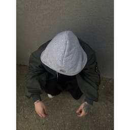 Áo Bomber dù NÓN Zipper Jacket HAT Signature hình thêu 3D tay nhúm form Boxy FAFIC Lót 2 lớp 5