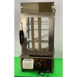 Tủ hấp đa năng, tủ hâm nóng bánh bao, tủ trưng bày - có thiết kế bằng kính trong suốt 1